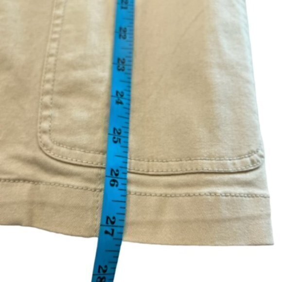 Denim Co Tan Jacket Floral Embroidery on Collar BOHO Hippie COTTAGECORE Medium - Picture 9 of 16